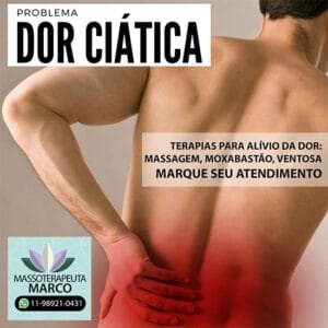 Massagem para dor ciática